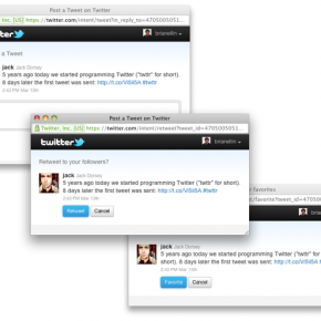 Twitter Web Intents and How Bloggers Can Use Them