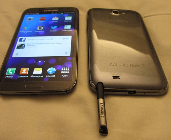 Samsung Galaxy Note II (Front and Back)