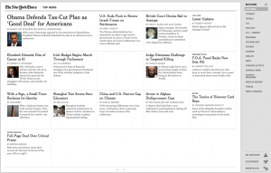 New York Times Google Chrome Web App