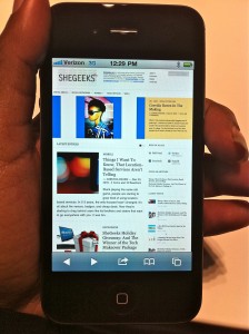 SheGeeks on iPhone 4 (Verizon)