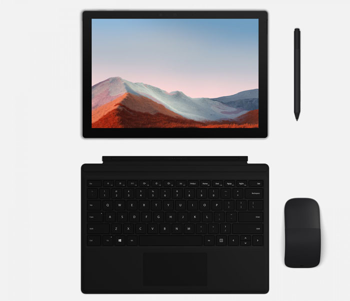 Microsoft Surface Pro 7 with Surface Pen, Type Cover and Mouse accessories